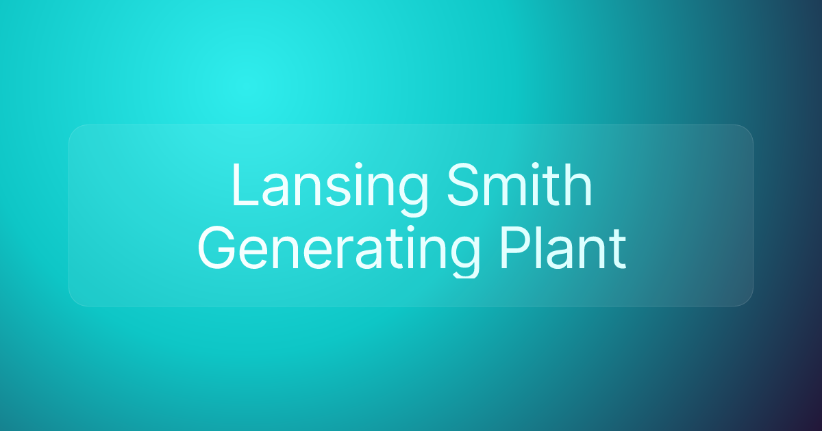 Lansing Smith Generating Plant
