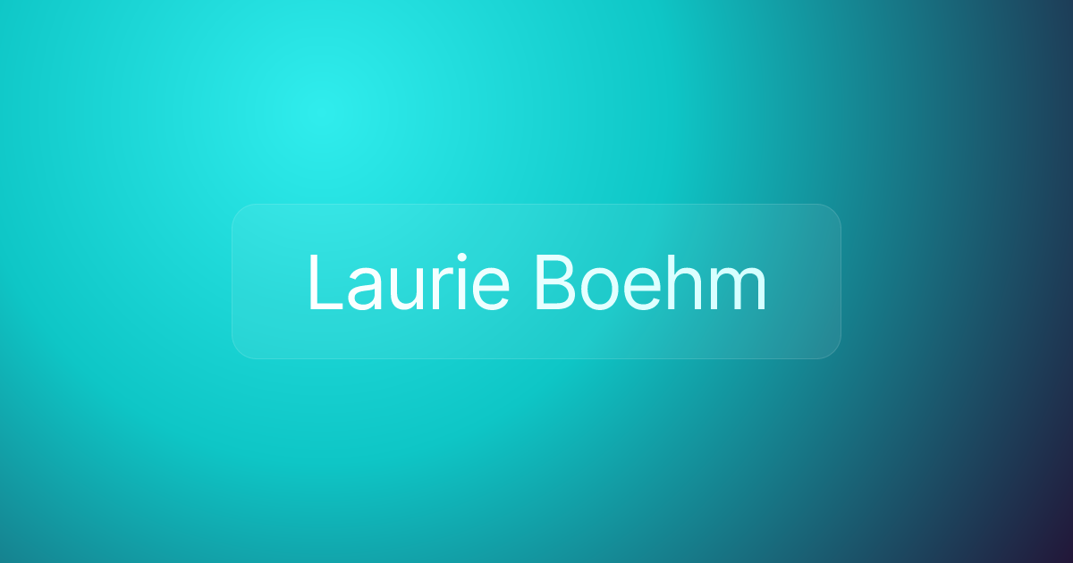 Laurie Boehm