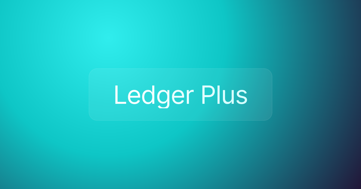 Ledger Plus