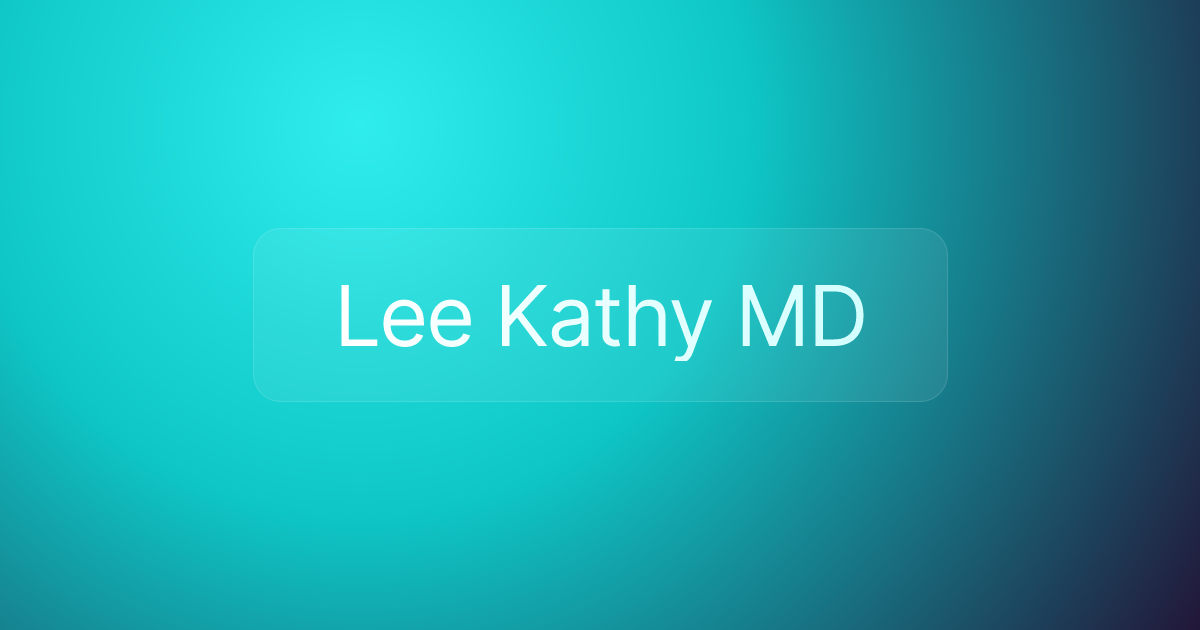 Lee Kathy MD