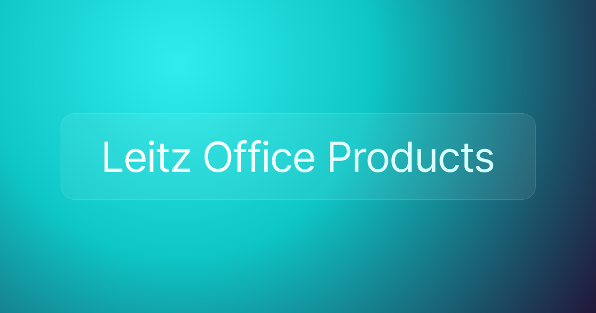 Leitz Office Products