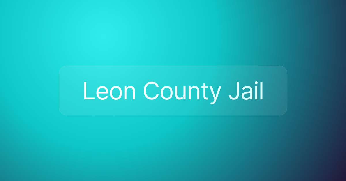 Leon County Jail