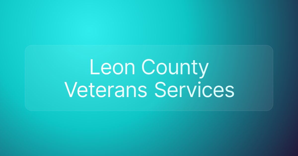 Leon County Veterans Services