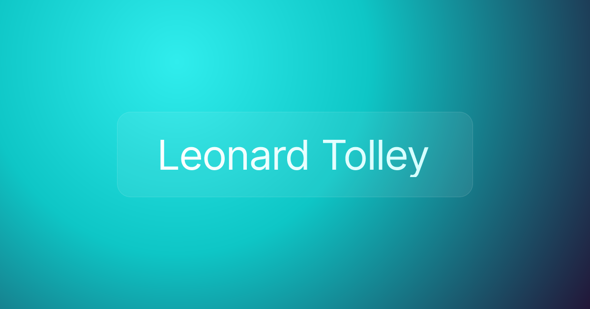 Leonard Tolley