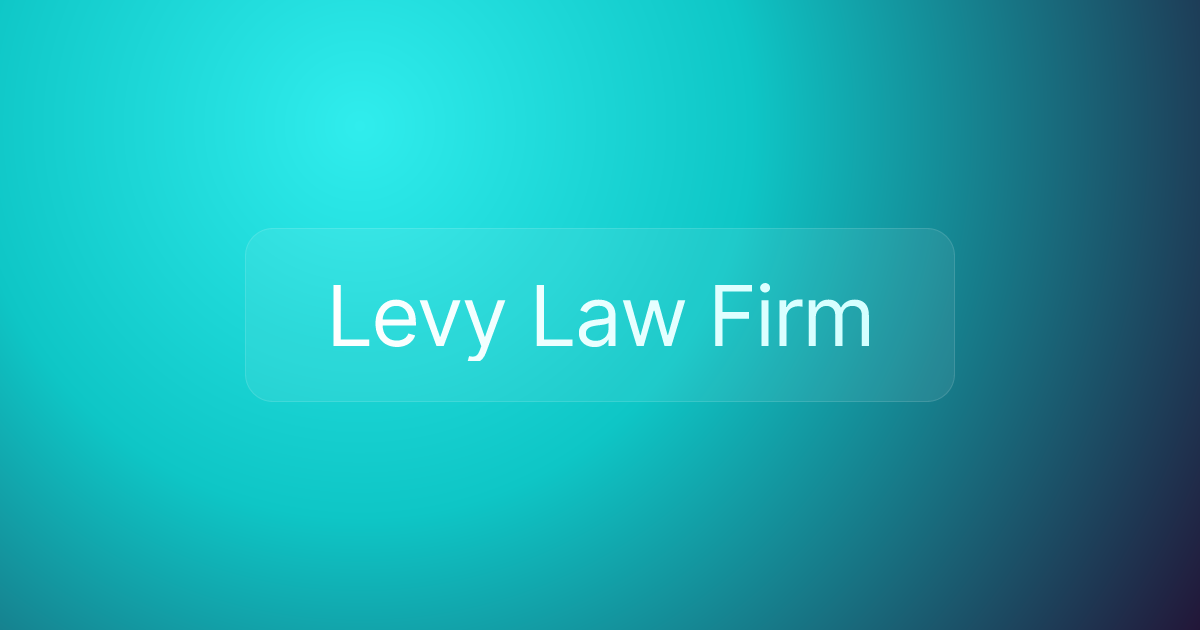 Levy Law Firm