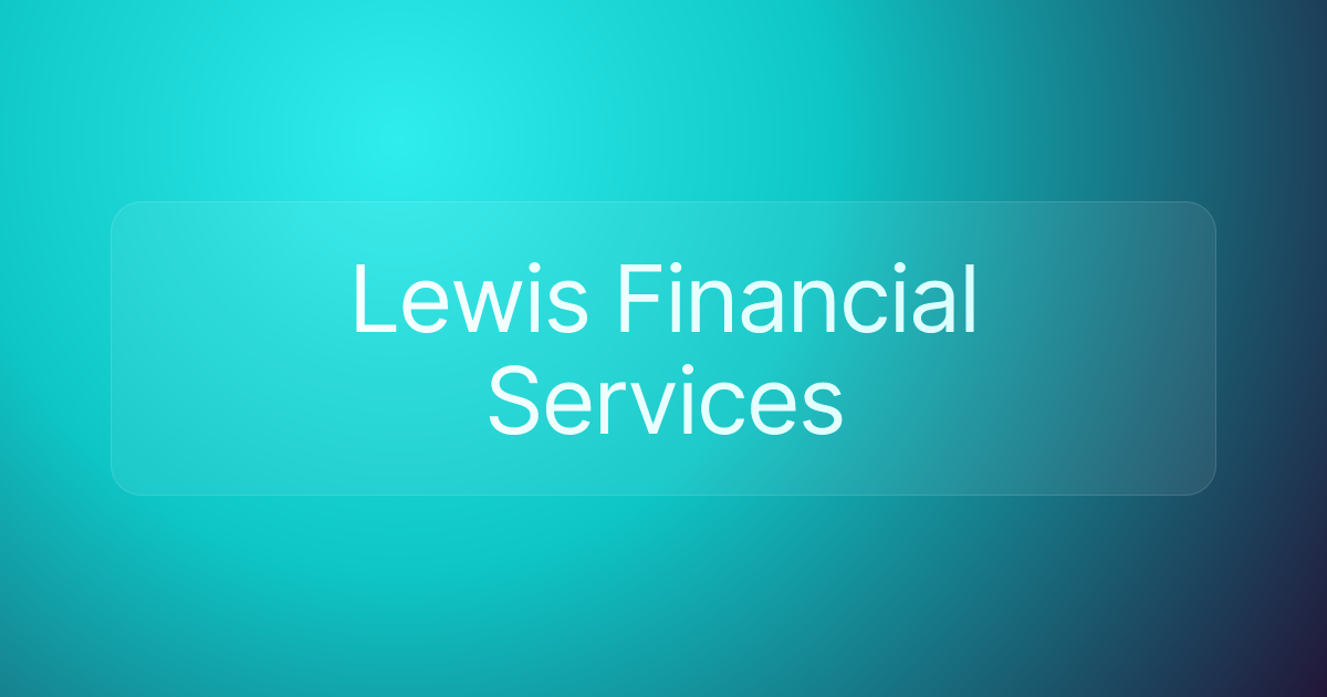 Lewis Financial Services