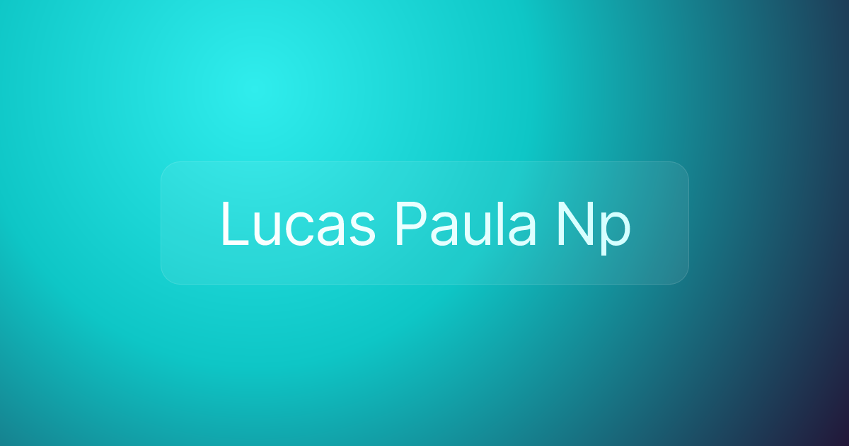 Lucas Paula Np
