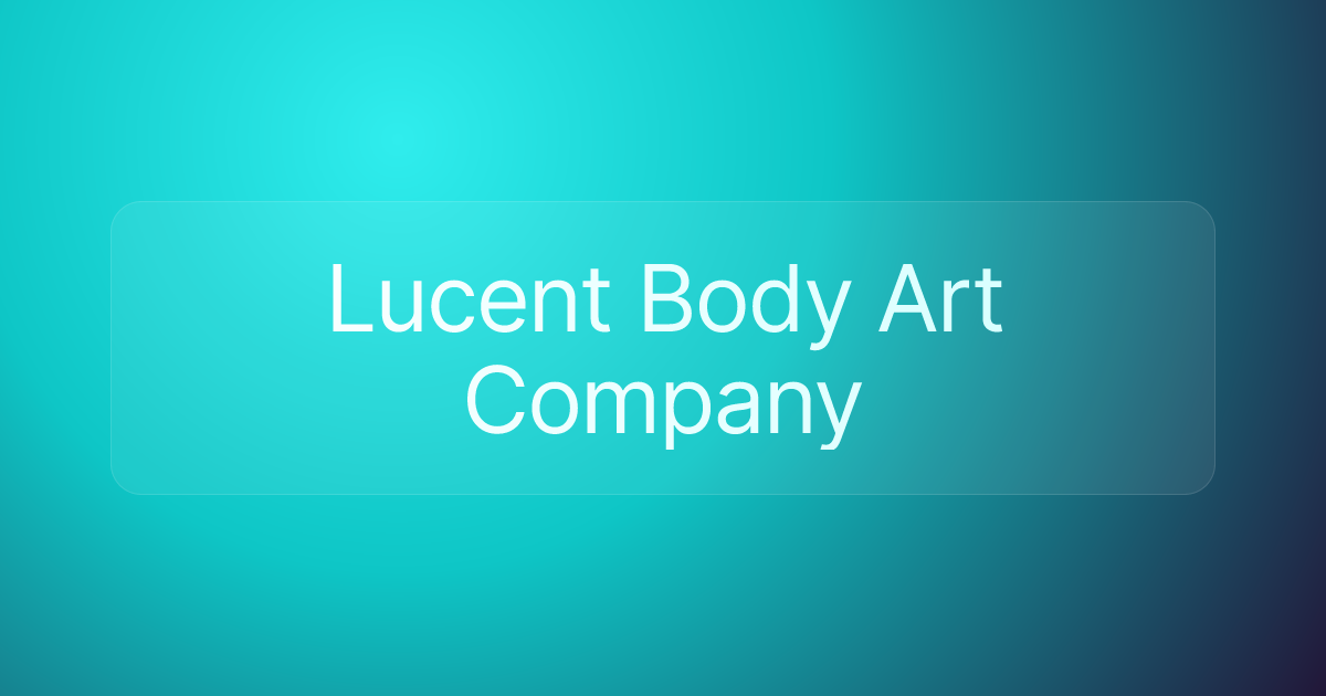 Lucent Body Art Company