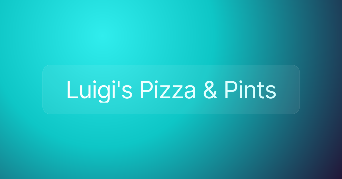 Luigi's Pizza & Pints