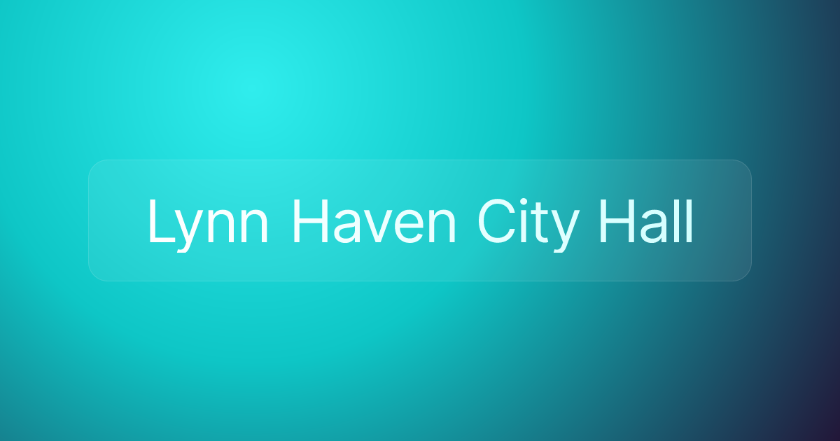 Lynn Haven City Hall