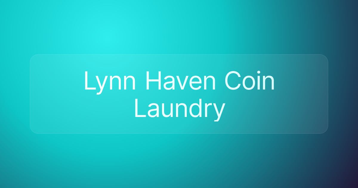 Lynn Haven Coin Laundry