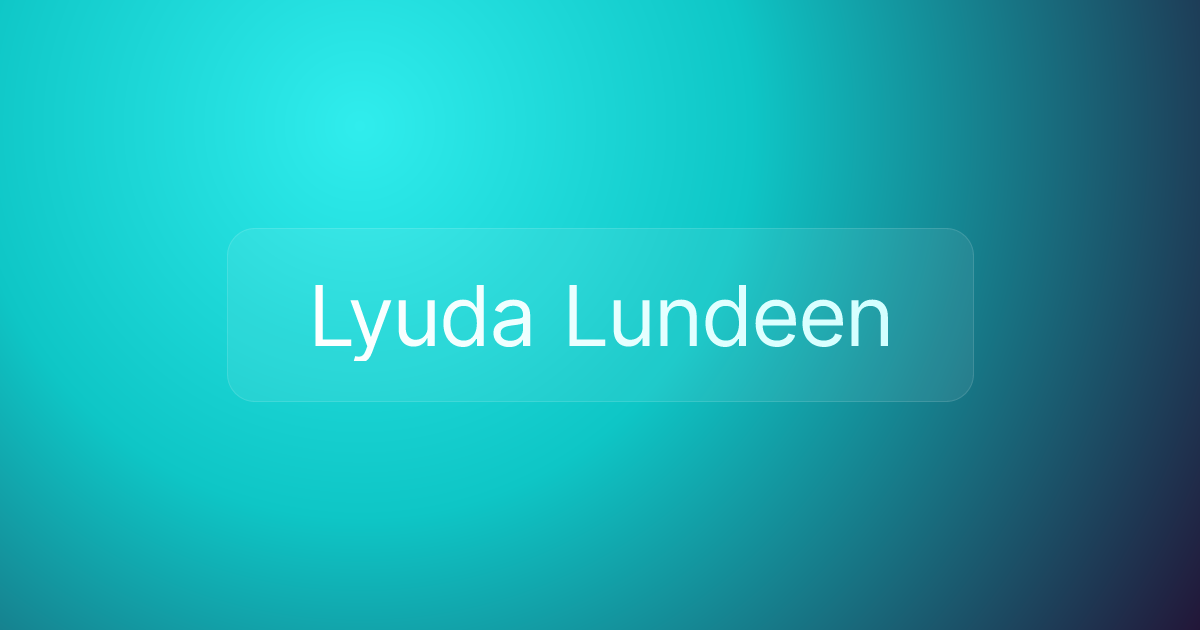 Lyuda Lundeen