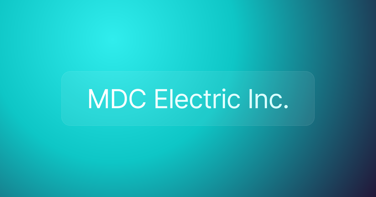 MDC Electric Inc.