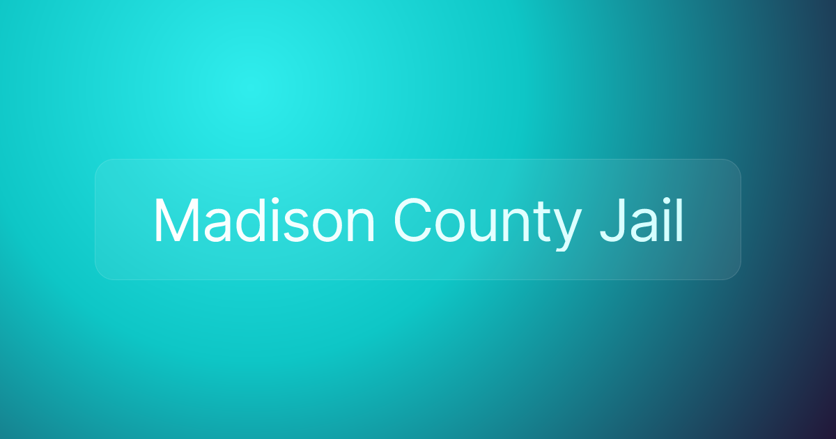 Madison County Jail
