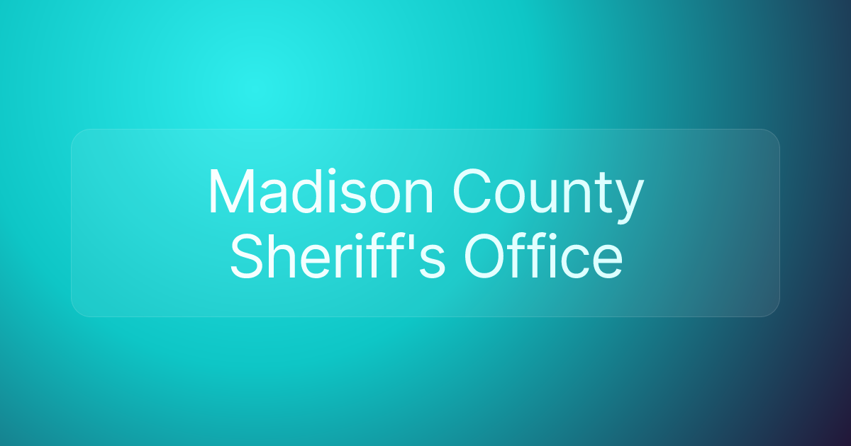 Madison County Sheriff's Office