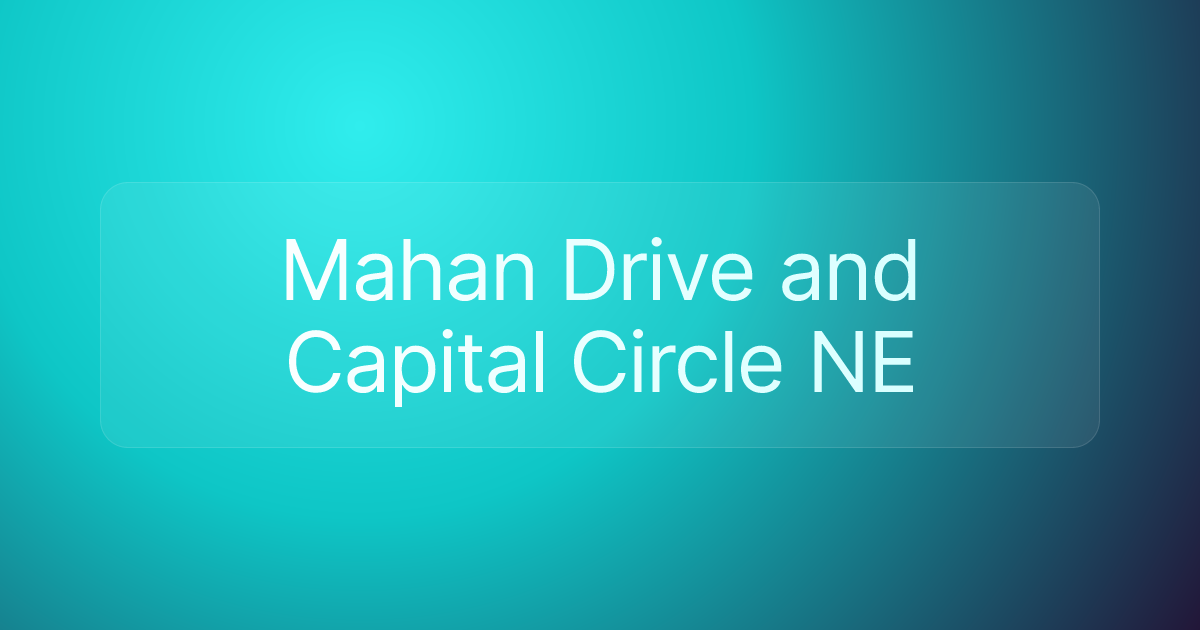 Mahan Drive and Capital Circle NE