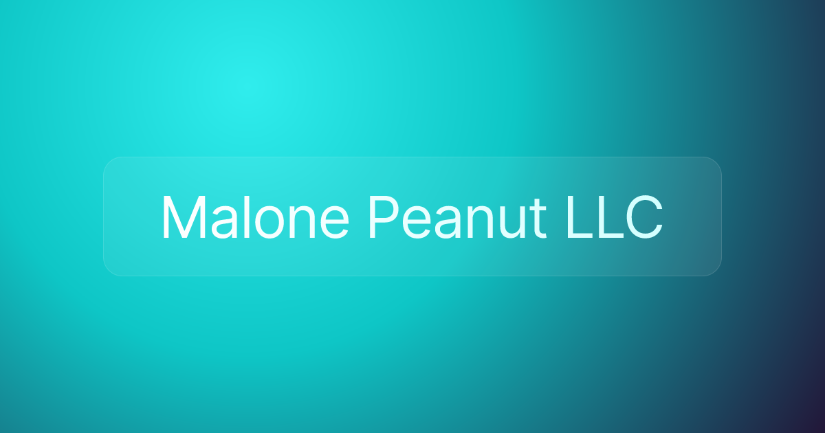 Malone Peanut LLC