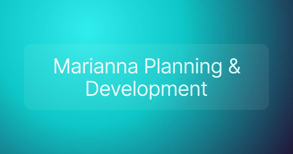 Marianna Planning & Development