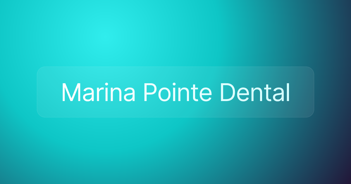 Marina Pointe Dental