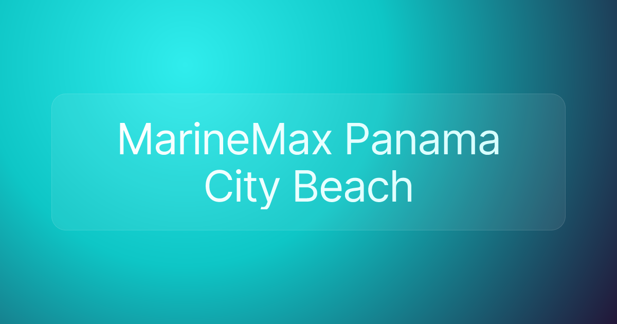 MarineMax Panama City Beach