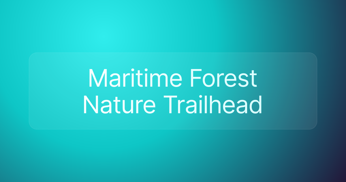 Maritime Forest Nature Trailhead