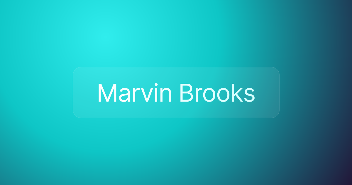 Marvin Brooks