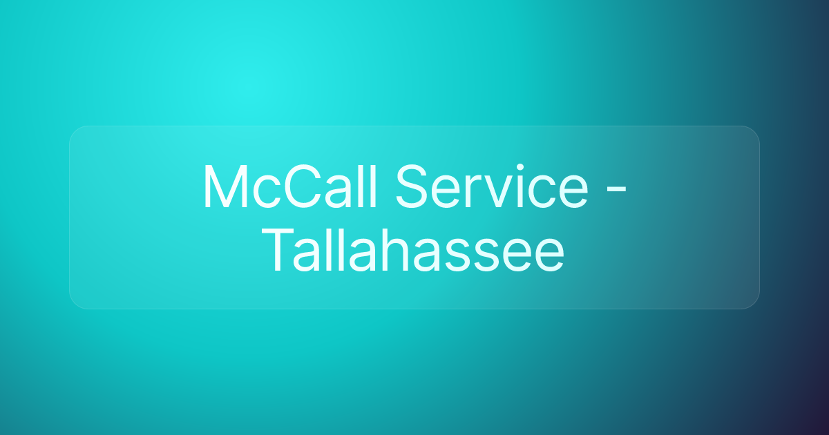 McCall Service - Tallahassee