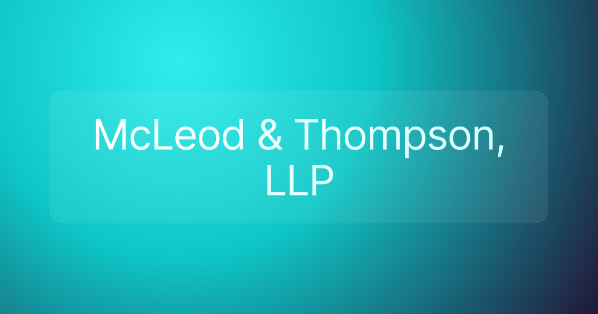 McLeod & Thompson, LLP