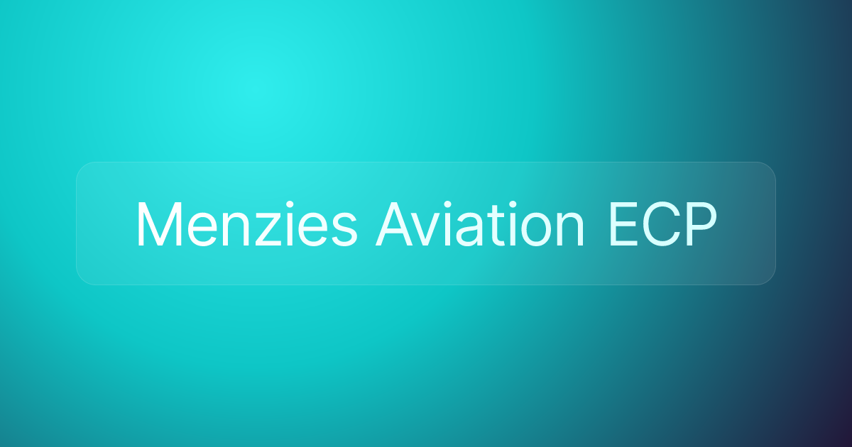 Menzies Aviation ECP