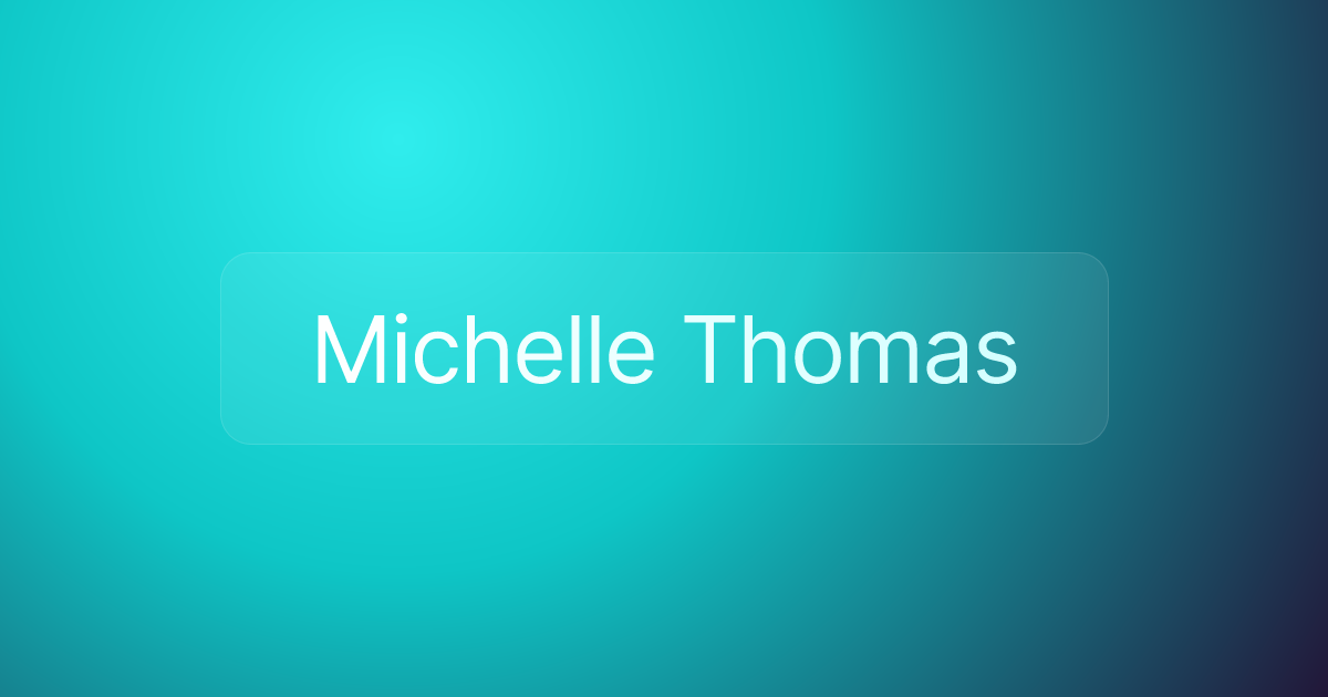 Michelle Thomas