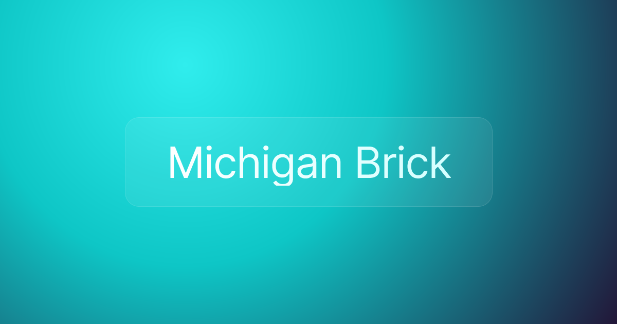 Michigan Brick