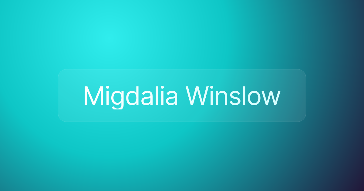 Migdalia Winslow