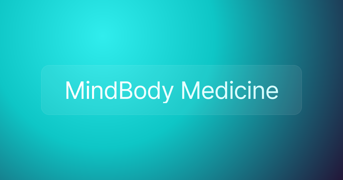 MindBody Medicine
