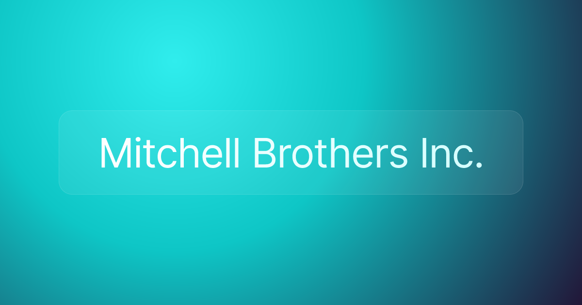Mitchell Brothers Inc.