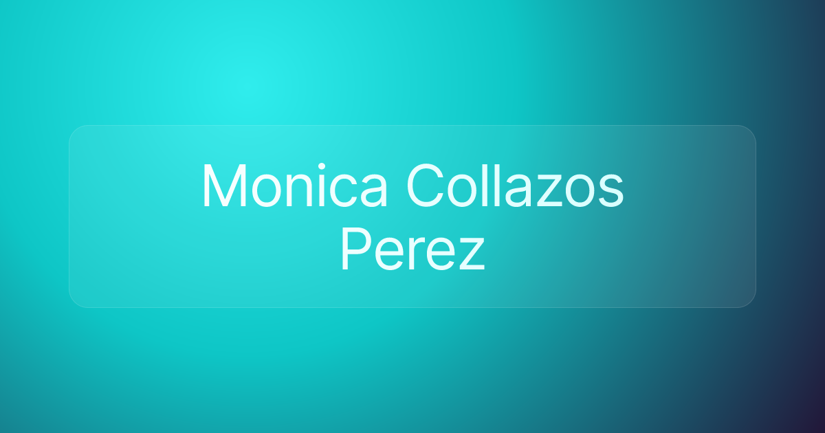 Monica Collazos Perez