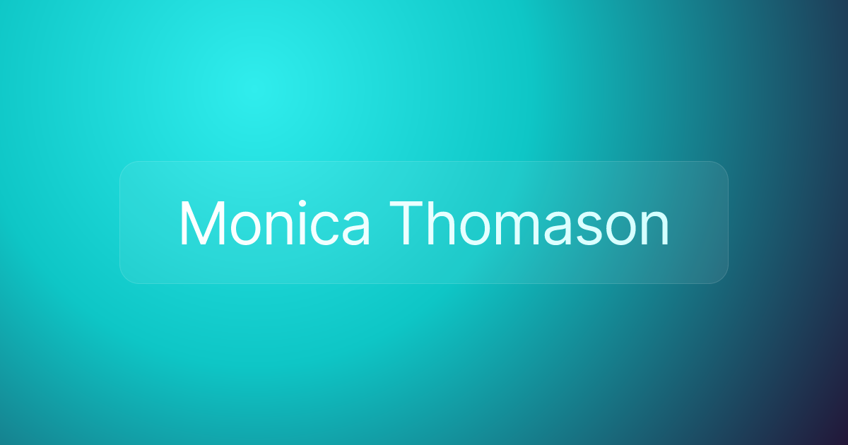 Monica Thomason