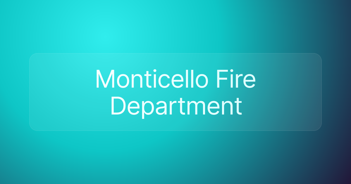 Monticello Fire Department