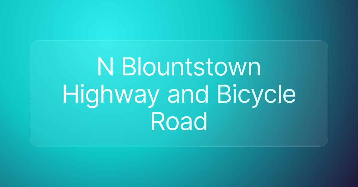 N Blountstown Highway and Bicycle Road