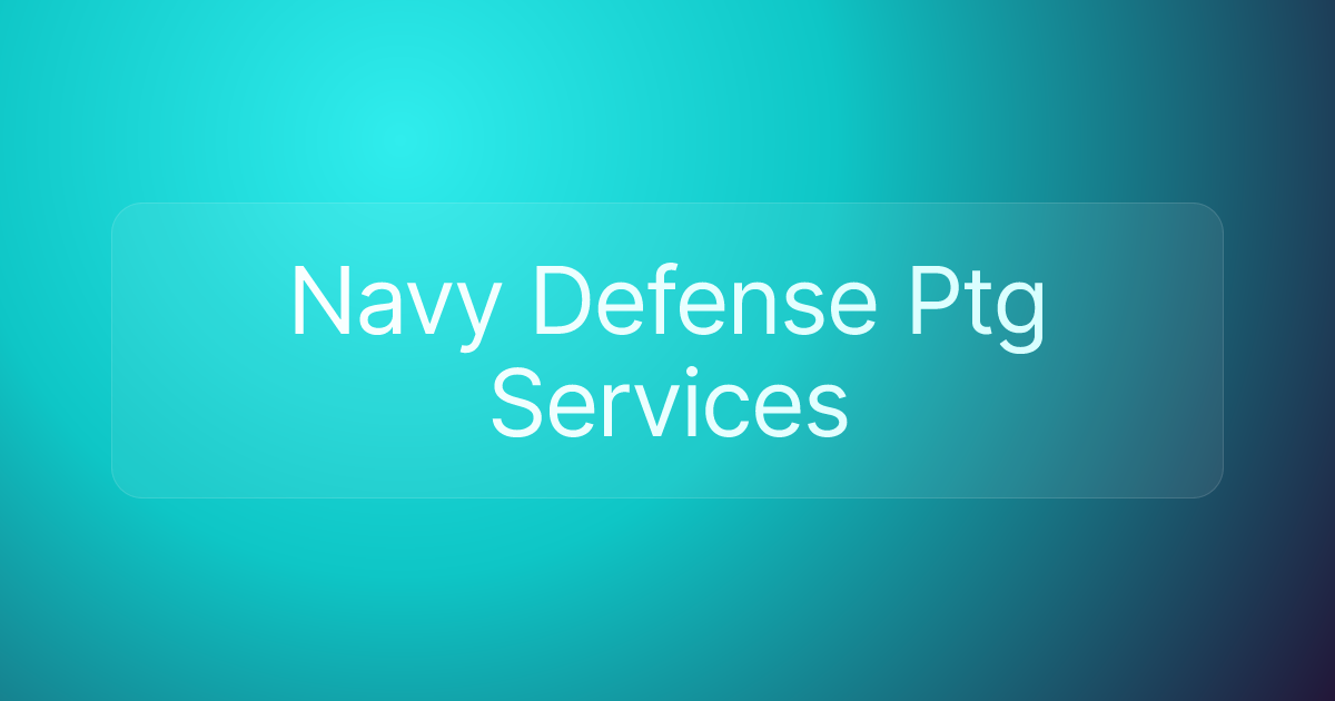 Navy Defense Ptg Services