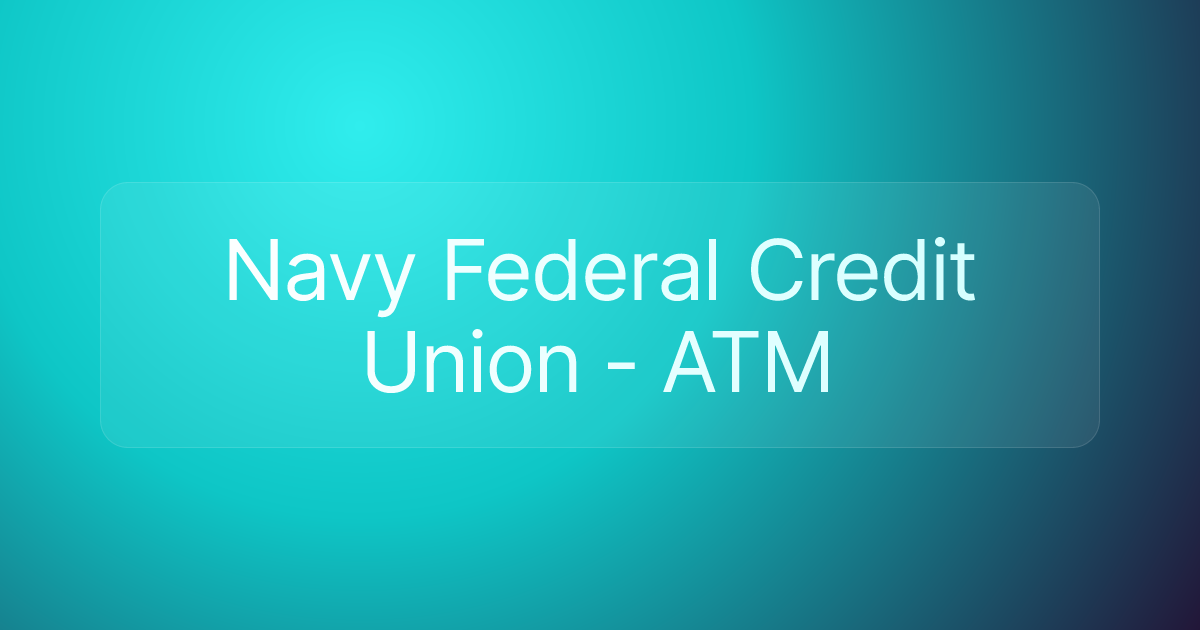Navy Federal Credit Union - ATM