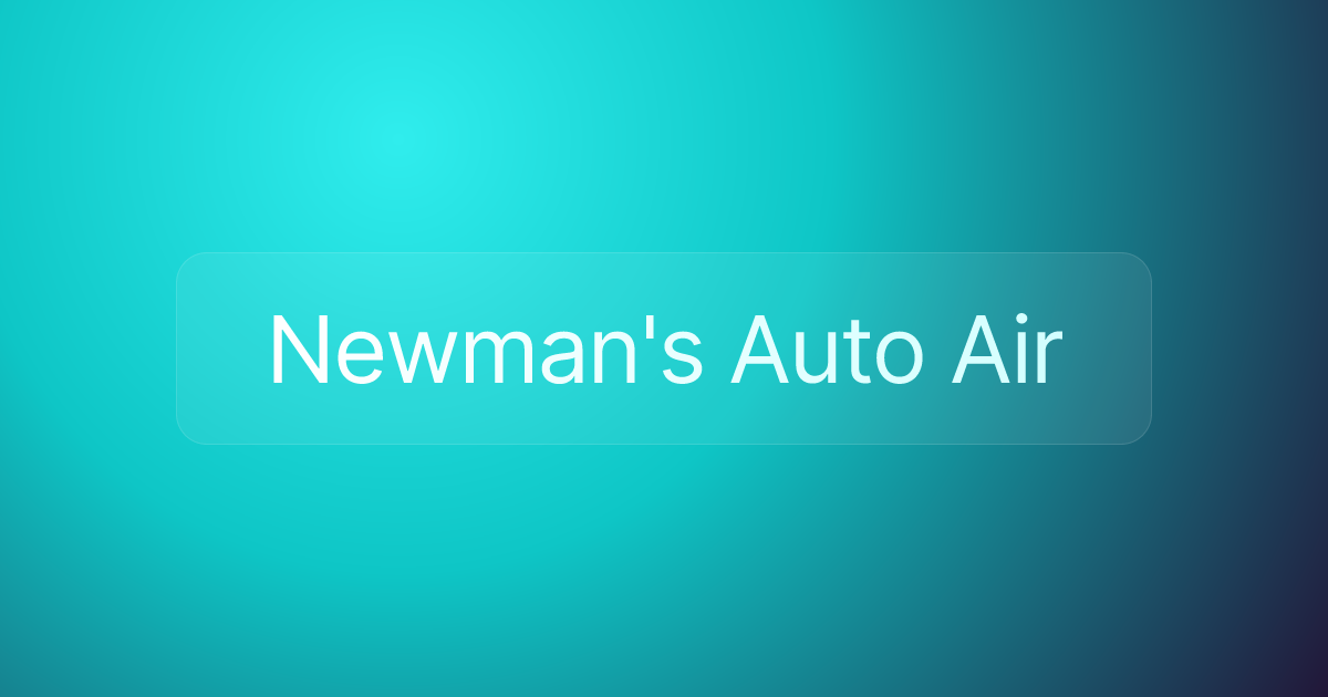 Newman's Auto Air