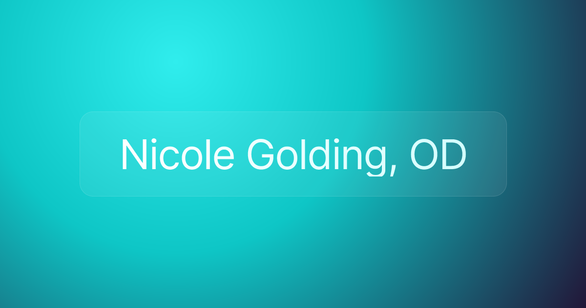 Nicole Golding, OD