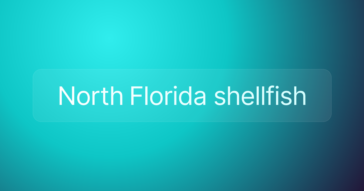 North Florida shellfish