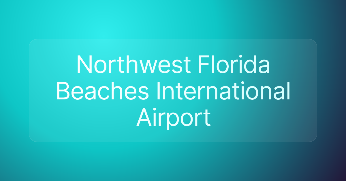 Northwest Florida Beaches International Airport