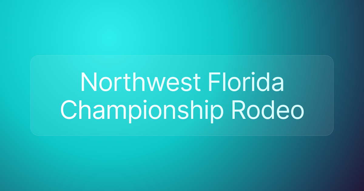 Northwest Florida Championship Rodeo