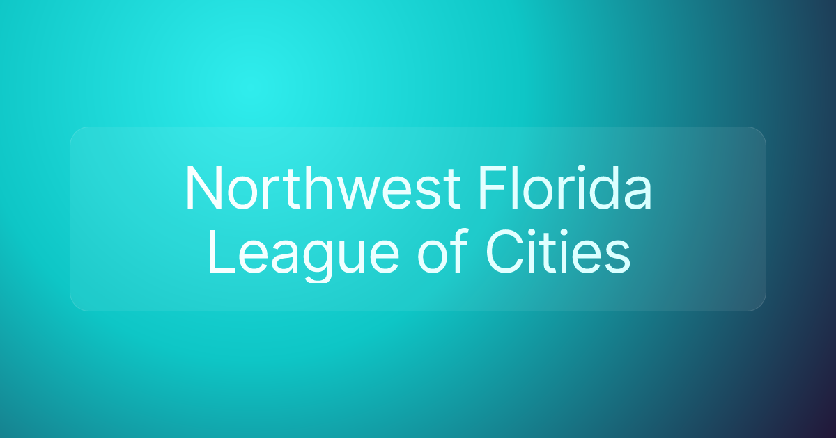 Northwest Florida League of Cities