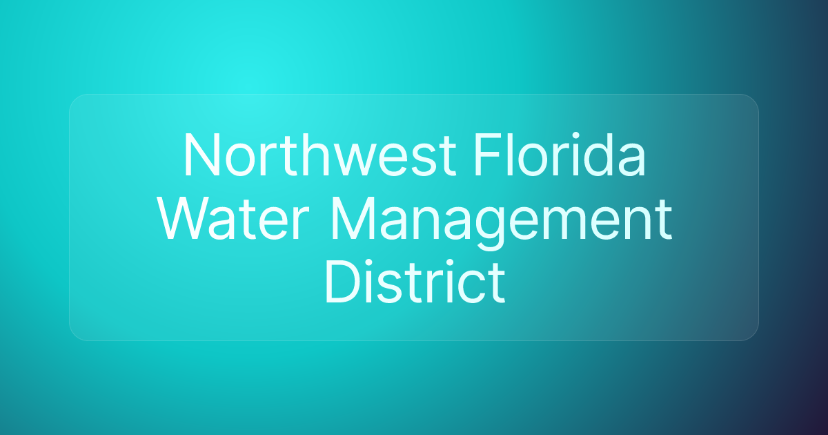 Northwest Florida Water Management District