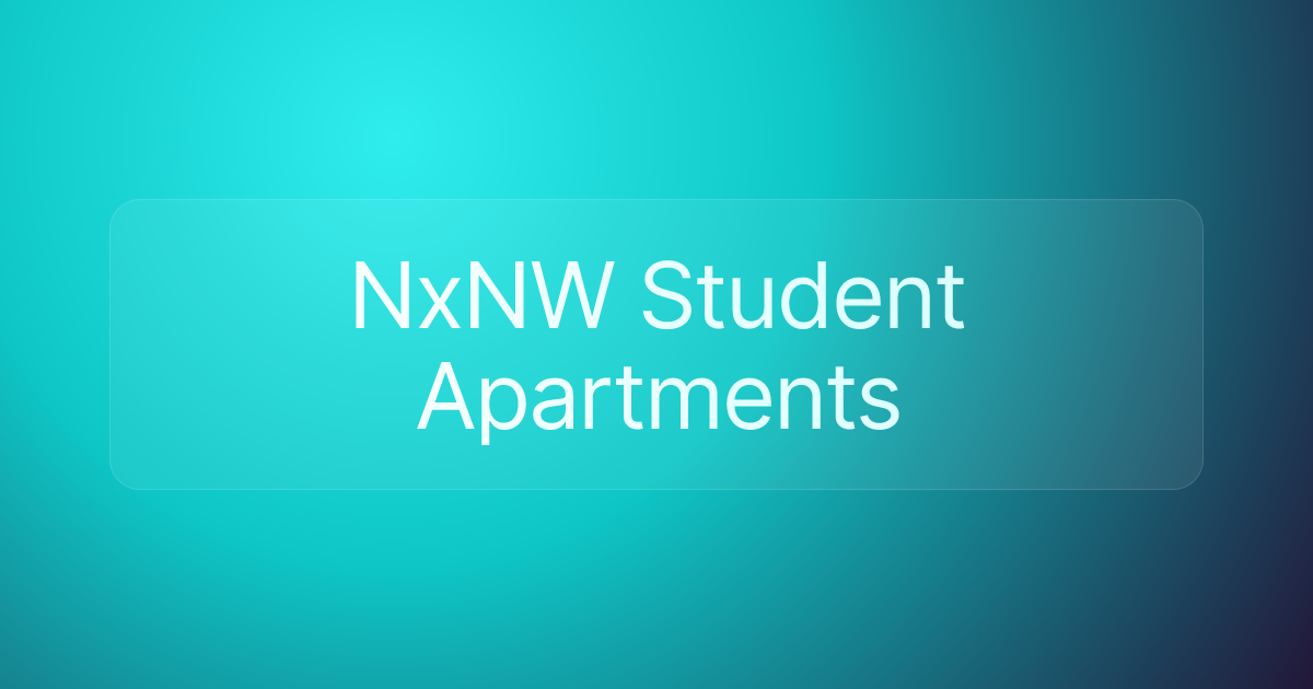NxNW Student Apartments