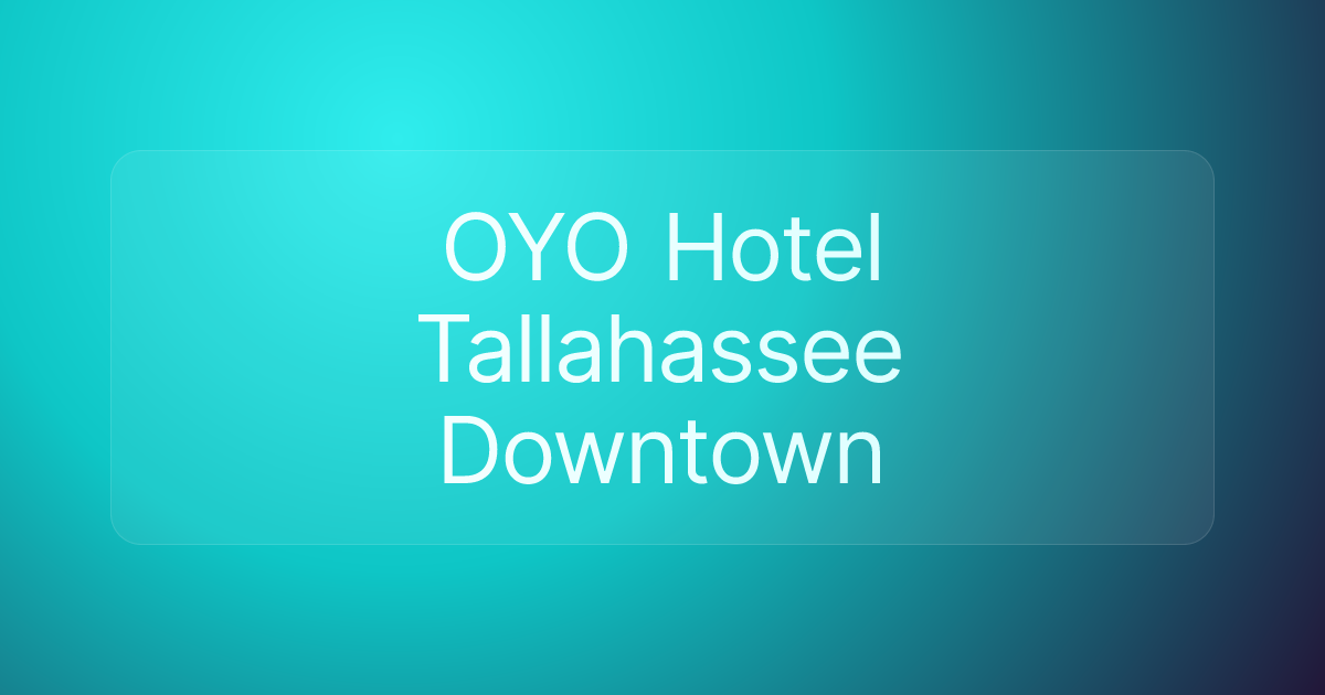 OYO Hotel Tallahassee Downtown