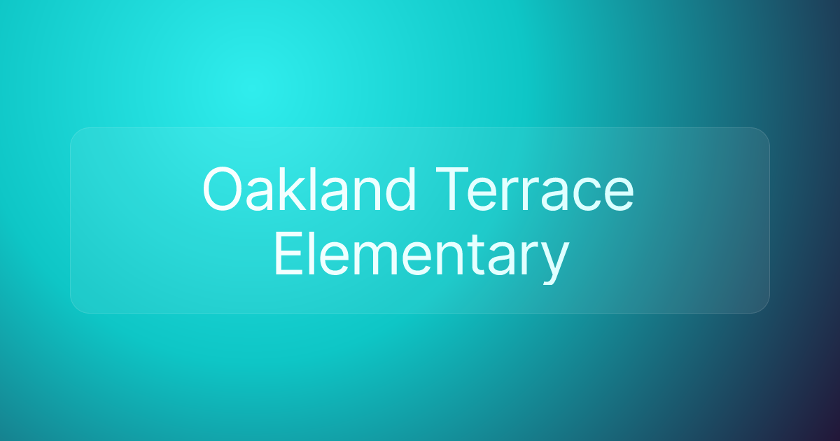 Oakland Terrace Elementary